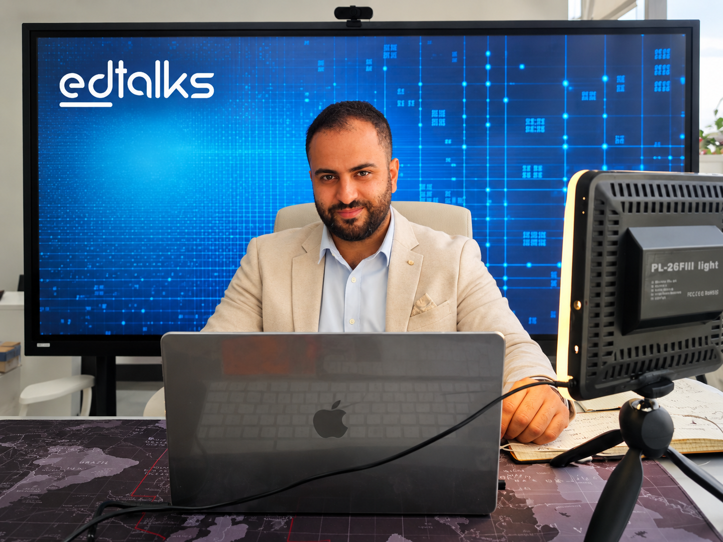 Hatem Radwan hosting an edTalks conversation